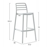 ΣΚΑΜΠΟ BAR ΠΟΛΥΠΡΟΠΥΛΕΝΙΟΥ SNOD HM6099 01 ΛΕΥΚΟ 37 2x50x101 5Υεκ c489525
