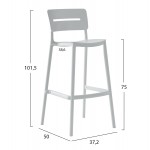 ΣΚΑΜΠΟ BAR ΠΟΛΥΠΡΟΠΥΛΕΝΙΟΥ SNOD2 HM6100 01 ΛΕΥΚΟ 37 2x50x101 5Υεκ c489530