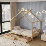 ΚΡΕΒΑΤΙ ΠΑΙΔΙΚΟ KLARICE HM680 01 τ MONTESSORI-2 ΣΥΡΤΑΡΙΑ-ΞΥΛΟ ΠΕΥΚΟ ΦΥΣΙΚΟ-190x90εκ c489552