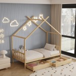 ΚΡΕΒΑΤΙ ΠΑΙΔΙΚΟ KLARICE HM680 01 τ MONTESSORI-2 ΣΥΡΤΑΡΙΑ-ΞΥΛΟ ΠΕΥΚΟ ΦΥΣΙΚΟ-190x90εκ c489552