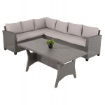 ΣΕΤ ΣΑΛΟΝΙ ΔΕΞΙΑ ΓΩΝΙΑ ΤΡΑΠΕΖΙ CARSON HM6078 01 ΓΚΡΙ ΣΥΝΘ RATTAN-ΜΑΞΙΛΑΡΙΑ c489562