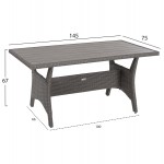 ΣΕΤ ΣΑΛΟΝΙ ΔΕΞΙΑ ΓΩΝΙΑ ΤΡΑΠΕΖΙ CARSON HM6078 01 ΓΚΡΙ ΣΥΝΘ RATTAN-ΜΑΞΙΛΑΡΙΑ c489562