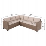 ΣΕΤ ΣΑΛΟΝΙ ΔΕΞΙΑ ΓΩΝΙΑ ΤΡΑΠΕΖΙ CARSON HM6078 02 ΜΟΚΑ ΣΥΝΘ RATTAN-ΜΑΞΙΛΑΡΙΑ c489566