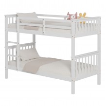 ΚΡΕΒΑΤΙ ΚΟΥΚΕΤΑ ΠΑΙΔΙΚΟ LANTAI HM682 03 ΞΥΛΟ ΠΕΥΚΟΥ ΣΕ ΛΕΥΚΟ- ΣΤΡΩΜΑΤΑ 190x90εκ c489567