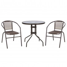 ΣΕΤ ΕΞΩΤ ΧΩΡΟΥ 3ΤΜΧ HM10712 ΚΑΦΕ ΜΕΤΑΛΛΟ-ΓΥΑΛΙ ΑΣΦΑΛΕΙΑΣ-ΚΑΦΕ TEXTILENE c489610