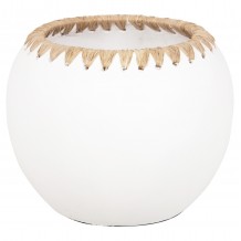 ΔΙΑΚΟΣΜΗΤΙΚΟ ΒΑΖΟ HM4375 ΤΕΡΑΚΟΤΑ ΣΕ ΛΕΥΚΟ ΜΕ ΠΛΕΞΗ ΨΑΘΑΣ ΣΤΟ ΣΤΟΜΙΟ Φ29x23Υεκ c489643