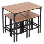 ΣΕΤ ΤΡΑΠΕΖΑΡΙΑ ΜΠΑΡ 5ΤΜΧ BOXY HM9882 01 ΜΑΥΡΟ ΜΕΤΑΛΛΟ-ΜΕΛΑΜΙΝΗ ΣΕ SONAMA c489699
