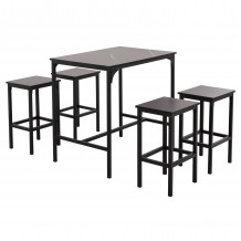 ΣΕΤ ΤΡΑΠΕΖΑΡΙΑ ΜΠΑΡ 5ΤΜΧ BOXY HM9882 13 ΜΑΥΡΟ ΜΕΤΑΛΛΟ-ΜΕΛΑΜΙΝΗ ΜΑΥΡΟ ΜΑΡΜΑΡΟ c489700 ΣΕΤ ΤΡΑΠΕΖΑΡΙΑ ΜΠΑΡ 5ΤΜΧ BOXY HM9882 13 ΜΑΥΡΟ ΜΕΤΑΛΛΟ-ΜΕΛΑΜΙΝΗ ΜΑΥΡΟ ΜΑΡΜΑΡΟ c489700