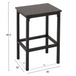 ΣΕΤ ΤΡΑΠΕΖΑΡΙΑ ΜΠΑΡ 5ΤΜΧ BOXY HM9882 13 ΜΑΥΡΟ ΜΕΤΑΛΛΟ-ΜΕΛΑΜΙΝΗ ΜΑΥΡΟ ΜΑΡΜΑΡΟ c489700