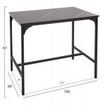 ΣΕΤ ΤΡΑΠΕΖΑΡΙΑ ΜΠΑΡ 5ΤΜΧ BOXY HM9882 13 ΜΑΥΡΟ ΜΕΤΑΛΛΟ-ΜΕΛΑΜΙΝΗ ΜΑΥΡΟ ΜΑΡΜΑΡΟ c489700