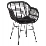 ΠΟΛΥΘΡΟΝΑ ΜΕ ΜΑΞΙΛΑΡΙ ΜΕΤΑΛΛΙΚΗ ALLEGRA HM5450 32 ΜΕ WICKER ΜΑΥΡΟ 58x59x82Υεκ c489716