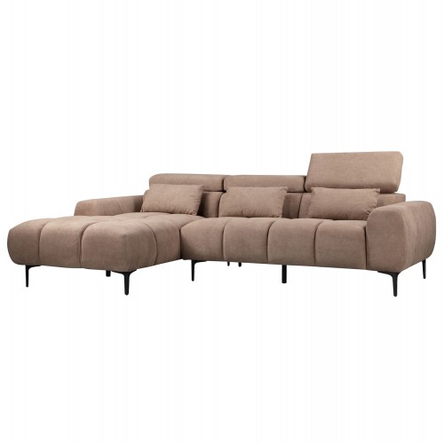 ΚΑΝΑΠΕΣ ΑΡΙΣΤΕΡΗ ΓΩΝΙΑ DIVYA HM3267 01L ΣΥΝΘ SUEDE ΑΝΟΙΧΤΟ ΚΑΦΕ 264x175x99Υεκ c489721
