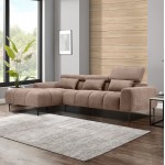 ΚΑΝΑΠΕΣ ΑΡΙΣΤΕΡΗ ΓΩΝΙΑ DIVYA HM3267 01L ΣΥΝΘ SUEDE ΑΝΟΙΧΤΟ ΚΑΦΕ 264x175x99Υεκ c489721