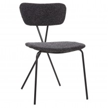 ΚΑΡΕΚΛΑ DORY HM9855 04 ΜΕΤΑΛΛΙΚΟΣ ΣΚΕΛΕΤΟΣ ΜΑΥΡΟΣ-ΣΚΟΥΡΟ ΓΚΡΙ ΥΦΑΣΜΑ 48 5x61x76Υεκ SET 4τμχ c489730