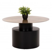 ΤΡΑΠΕΖΙ ΣΑΛΟΝΙΟΥ CUTTY HM9722 ΜΕΤΑΛΛIKO ΣΕ ΜΑΥΡΟ-ΣΚΟΥΡΟ ΧΑΛΚΙΝΟ Φ76x45 5Yεκ c489742