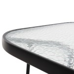 ΤΡΑΠΕΖΙ ADAM HM5679 03 ΜΕΤΑΛΛΙΚΟ ΜΑΥΡΟ ΜΕ ΓΥΑΛΙΝΗ ΕΠΙΦΑΝΕΙΑ 120Χ70Χ70Υεκ c489748