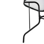 ΤΡΑΠΕΖΙ ADAM HM5679 03 ΜΕΤΑΛΛΙΚΟ ΜΑΥΡΟ ΜΕ ΓΥΑΛΙΝΗ ΕΠΙΦΑΝΕΙΑ 120Χ70Χ70Υεκ c489748