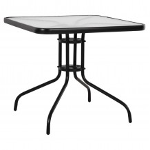 ΤΡΑΠΕΖΙ ΕΞΩΤ ΧΩΡΟΥ FIGO HM5972 03 ΜΕΤΑΛΛΟ ΜΑΥΡΟ-ΓΥΑΛΙΝΗ ΕΠΙΦΑΝΕΙΑ 80Χ80Χ71Υεκ c489772