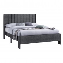 ΚΡΕΒΑΤΙ ΔΙΠΛΟ KREDEN HM686 01 ΓΚΡΙ ΥΦΑΣΜΑ ΓΙΑ ΣΤΡΩΜΑ 160Χ200εκ c489961