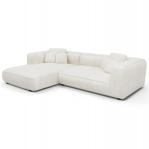 ΚΑΝΑΠΕΣ ΓΩΝΙΑ ΑΡΙΣΤΕΡΗ 3-ΘΕΣΙΟΣ GRACE HM3280 02L ΛΕΥΚΟ ΥΦΑΣΜΑ 252x160x70-90Υεκ c490018