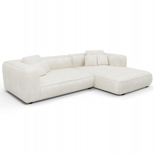 ΚΑΝΑΠΕΣ ΓΩΝΙΑ ΔΕΞΙΑ 3-ΘΕΣΙΟΣ GRACE HM3280 02R ΛΕΥΚΟ ΥΦΑΣΜΑ 252x160x70-90Υεκ c490019
