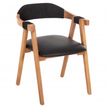 ΠΟΛΥΘΡΟΝΑ RIMINI HM9867 02 ΞΥΛΟ TEAK ΦΥΣΙΚΟ-ΜΑΥΡΟ ΣΧΟΙΝΙ PU ΚΑΘΙΣΜΑ 60x61x76Υεκ c490040