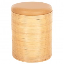 ΣΚΑΜΠΟ MITCH HM9886 ΦΥΣΙΚΟ RATTAN-ΚΑΘΙΣΜΑ ΑΠΟ PU ΜΠΕΖ Φ37x47Υεκ c490046