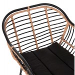 ΠΟΛΥΘΡΟΝΑ ALLEGRA HM5663 11 ΜΕΤΑΛ ΣΚΕΛΕΤΟΣ-P E RATTAN ΜΠΕΖ-ΜΑΥΡΟ 58x59x81Υεκ c490061