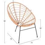 ΣΕΤ ΕΞΩΤΕΡΙΚΟΥ ΧΩΡΟΥ 3ΤΜΧ ALLEGRA HM21047 11 ΜΠΕΖ ΣΥΝΘ RATTAN-ΜΕΤΑΛΛΟ ΣΕ ΜΑΥΡΟ c490062