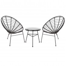 ΣΕΤ ΕΞΩΤΕΡΙΚΟΥ ΧΩΡΟΥ 3ΤΜΧ ALLEGRA HM21047 12 ΜΑΥΡΟ ΣΥΝΘ RATTAN ΜΕΤΑΛΛΟ c490063