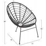 ΣΕΤ ΕΞΩΤΕΡΙΚΟΥ ΧΩΡΟΥ 3ΤΜΧ ALLEGRA HM21047 12 ΜΑΥΡΟ ΣΥΝΘ RATTAN ΜΕΤΑΛΛΟ c490063