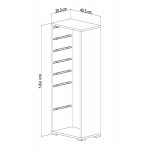 ΣΥΡΤΑΡΙΕΡΑ SANI HM18213 01 ΜΕΛΑΜΙΝΗ ΣΕ ΛΕΥΚΟ-7 ΛΕΥΚΑ ΣΥΡΤΑΡΙΑ P E 45 5x30x122Υεκ c490073