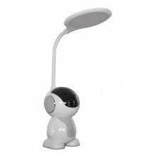 ΠΑΙΔΙΚΟ ΦΩΤΙΣΤΙΚΟ ΓΡΑΦΕΙΟΥ LED BADOO ΡΟΜΠΟΤΑΚΙ HM4453 01 ΛΕΥΚΟ-ΓΚΡΙ ABS c490082