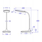 ΦΩΤΙΣΤΙΚΟ ΓΡΑΦΕΙΟΥ LED BLAIN HM4444 02 ΜΑΥΡΟ ABS 13 6x17 7x40Υ εκ c490092