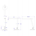 ΦΩΤΙΣΤΙΚΟ ΓΡΑΦΕΙΟΥ LED BLAIN PRO HM4445 07 ΓΚΡΙ ΜΕΤΑΛΛΙΚΟ ΧΡΩΜΑ Φ19x49 9Υεκ c490094