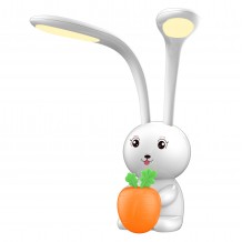 ΠΑΙΔΙΚΟ ΦΩΤΙΣΤΙΚΟ ΓΡΑΦΕΙΟΥ LED BADOO ΚΟΥΝΕΛΑΚΙ HM4456 01 ΛΕΥΚΟ ABS c490097