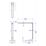 ΦΩΤΙΣΤΙΚΟ ΓΡΑΦΕΙΟΥ LED BLAIN PRO HM4458 08 ΑΣΗΜΙ ΒΑΣΗ ABS-ΑΣΗΜΙ ΜΠΡΑΤΣΑ ΑΛΟΥΜΙΝΙΟΥ 35 6x43 1Υεκ c490116