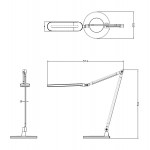 ΦΩΤΙΣΤΙΚΟ ΓΡΑΦΕΙΟΥ LED BLAIN PRO HM4462 08 ΑΣΗΜΙ ABS 57 4x51 1Υεκ c490120