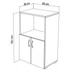 ΝΤΟΥΛΑΠΙ ΚΟΥΖΙΝΑΣ NITO HM18197 01 ΜΕΛΑΜΙΝΗ ΣΕ ΦΥΣΙΚΟ ΧΡΩΜΑ 60x36x92Υεκ c490152