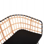 ΠΑΓΚΑΚΙ ΔΙΘΕΣΙΟ ALLEGRA HM5692 11 P E RATTAN ΜΠΕΖ-ΜΑΥΡΟΣ ΜΕΤΑΛ ΣΚΕΛΕΤΟΣ 125x60x77Υεκ c490174