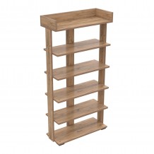 ΠΑΠΟΥΤΣΟΘΗΚΗ RIBBER HM18191 04 ΜΕΛΑΜΙΝΗ ΣΕ ΦΥΣΙΚΟ ΧΡΩΜΑ ΞΥΛΟΥ 73x30x142Υεκ c490223