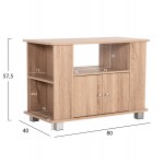 ΕΠΙΠΛΟ ΤΗΛΕΟΡΑΣΗΣ CLUSE HM2404 20 ΜΕΛΑΜΙΝΗ ΣΕ SONAMA OAK ΧΡΩΜΑ 80x40x57 5Υεκ c490292