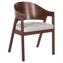 ΚΑΡΕΚΛΑ NERO HM9972 RUBBERWOOD ΣΕ ΚΑΡΥΔΙ-ΓΚΡΙ ΥΦΑΣΜΑ ΚΑΘΙΣΜΑ 56x56x78Yεκ SET 2τμχ c490326