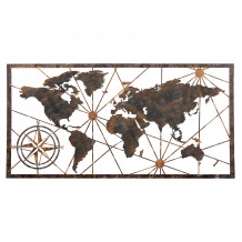 ΔΙΑΚΟΣΜΗΤΙΚΟ ΤΟΙΧΟΥ ΠΑΓΚΟΣΜΙΟΣ ΧΑΡΤΗΣ HM4656 ΜΕΤΑΛΛΟ ΧΑΛΚΙΝΟ 120x0 1x60Υεκ c490361