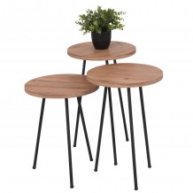 ΣΕΤ ΒΟΗΘ ΤΡΑΠΕΖΑΚΙΑ KISSA HM18174 04 ΜΕΛΑΜΙΝΗ ΣΕ ΦΥΣΙΚΟ-ΜΑΥΡΑ ΜΕΤΑΛ ΠΟΔΙΑ c490434 ΣΕΤ ΒΟΗΘ ΤΡΑΠΕΖΑΚΙΑ KISSA HM18174 04 ΜΕΛΑΜΙΝΗ ΣΕ ΦΥΣΙΚΟ-ΜΑΥΡΑ ΜΕΤΑΛ ΠΟΔΙΑ c490434