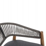ΠΟΛΥΘΡΟΝΑ NAVAN HM6135 01 ΞΥΛΟ ΑΚΑΚΙΑΣ ΦΥΣΙΚΟ-ΣΧΟΙΝΙ NYLON ΓΚΡΙ 59x58x76Υεκ SET 4τμχ c490440