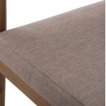 ΠΟΛΥΘΡΟΝΑ NAVAN HM6135 02 ΞΥΛΟ ΑΚΑΚΙΑΣ ΦΥΣΙΚΟ-ΣΧΟΙΝΙ NYLON ΜΠΕΖ 59x58x76Υεκ SET 4τμχ c490441