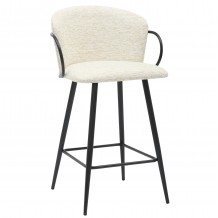 ΣΚΑΜΠΟ ΜΠΑΡ ΜΕΣ ΥΨΟΥΣ NEBOR HM9986 02 ΣΚΕΛΕΤΟΣ ΜΑΥΡΟ ΜΕΤΑΛ -ΕΚΡΟΥ ΥΦΑΣΜΑ 53 5x51x90Υ SET 2τμχ c490444