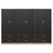 ΝΤΟΥΛΑΠΑ 6ΦΥΛΛΗ REINA ME 6 ΣΥΡΤΑΡΙΑ HM21060 03 ΜΕΛΑΜΙΝΗ ΣΕ ΓΚΡΙ-ΣΟΝΑΜΑ 240x42x181Υεκ c490476