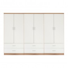 ΝΤΟΥΛΑΠΑ 6ΦΥΛΛΗ REINA ME 6 ΣΥΡΤΑΡΙΑ HM21060 06 ΜΕΛΑΜΙΝΗ ΣΕ ΛΕΥΚΟ-ΣΟΝΑΜΑ 240x42x181Υεκ c490478